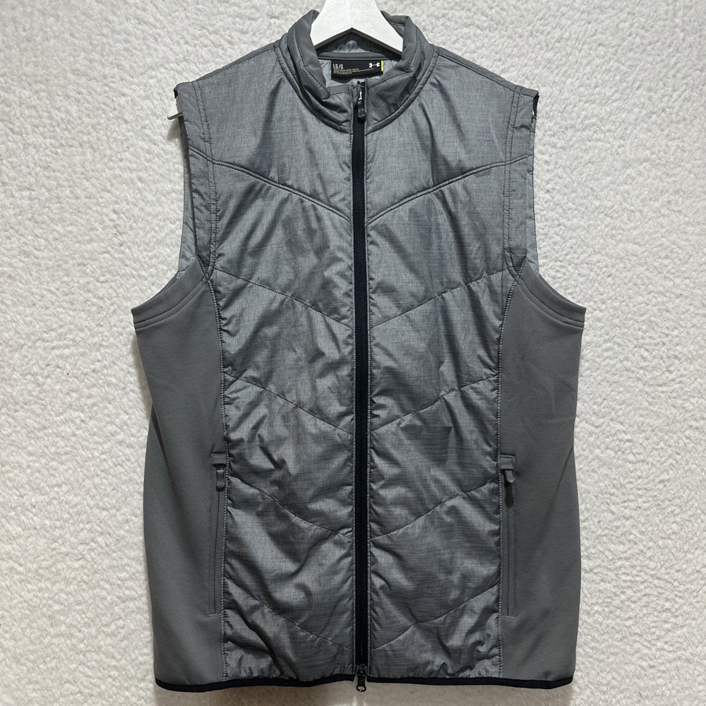Under Armour Storm Cold Gear Infrared Primaloft Gray Vest Men's Size LG/G